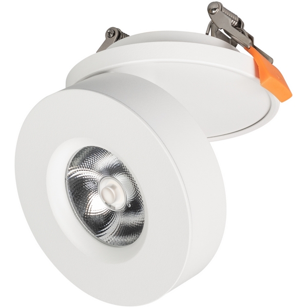 LED спот встраиваемый LGD-MONA-BUILT-R100-12W Warm3000 (WH, 24 deg) (Arlight, IP40 Металл, 3 года) 025450