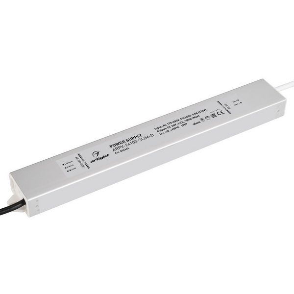 Блок питания ARPV-24100-SLIM-D (24V, 4.2A, 100W) (Arlight, IP67 Металл, 3 года) 026664