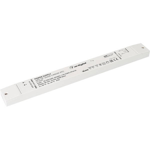 Блок питания ARV-SP-24250-LINEAR-PFC (24V, 10.42A, 250W) (Arlight, IP20 Пластик, 5 лет) 032627