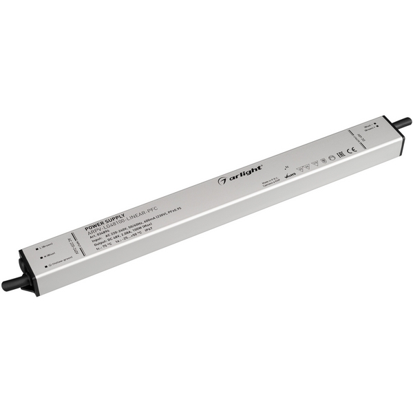 Блок питания ARPV-LG48100-LINEAR-PFC (48V, 2.08A, 100W) (Arlight, IP67 Металл, 5 лет) 034894