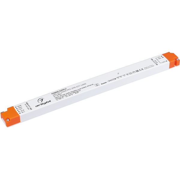 Блок питания ARV-SP-24060-PFC-DT8-CCT-LONG (24V, 2.5A, 60W) (Arlight, IP20 Пластик, 5 лет) 048242