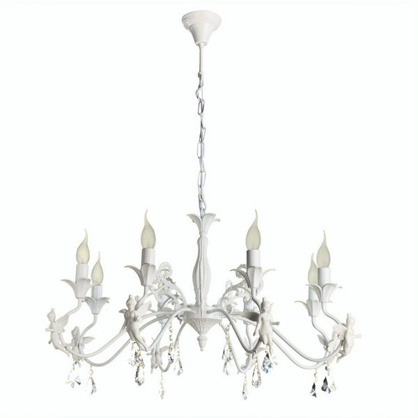 Подвесная люстра с феями Arte Lamp Angelina A5349LM-8WH