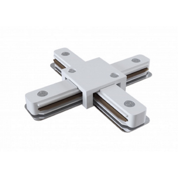Коннектор X-образный для однофазного шинопровода белый Б0054469 ЭРА TR-1PA-СX-WH