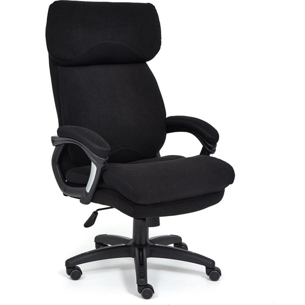 Кресло флок/ткань, черный/черный , 35/TW-11 Tetchair Duke 14040