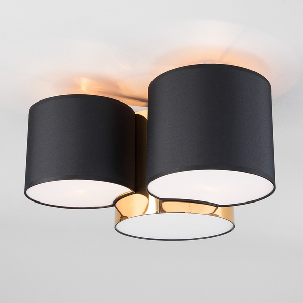 Потолочная люстра TK Lighting Mona 3445 Black / Gold