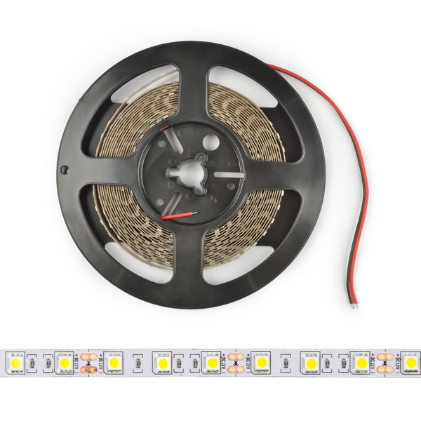 Светодиодная лента ULS-M22-5050-30LED/m-10mm-IP20-DC12V-7,2W/m-5M-RGB PROFI катушка в герметичной упаковке Uniel