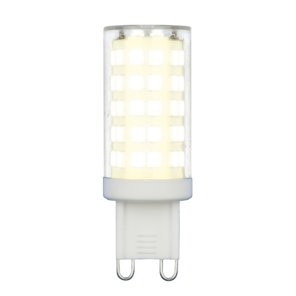 Лампочка светодиодная LED-JCD-9W/3000K/G9/CL GLZ09TR картон Uniel