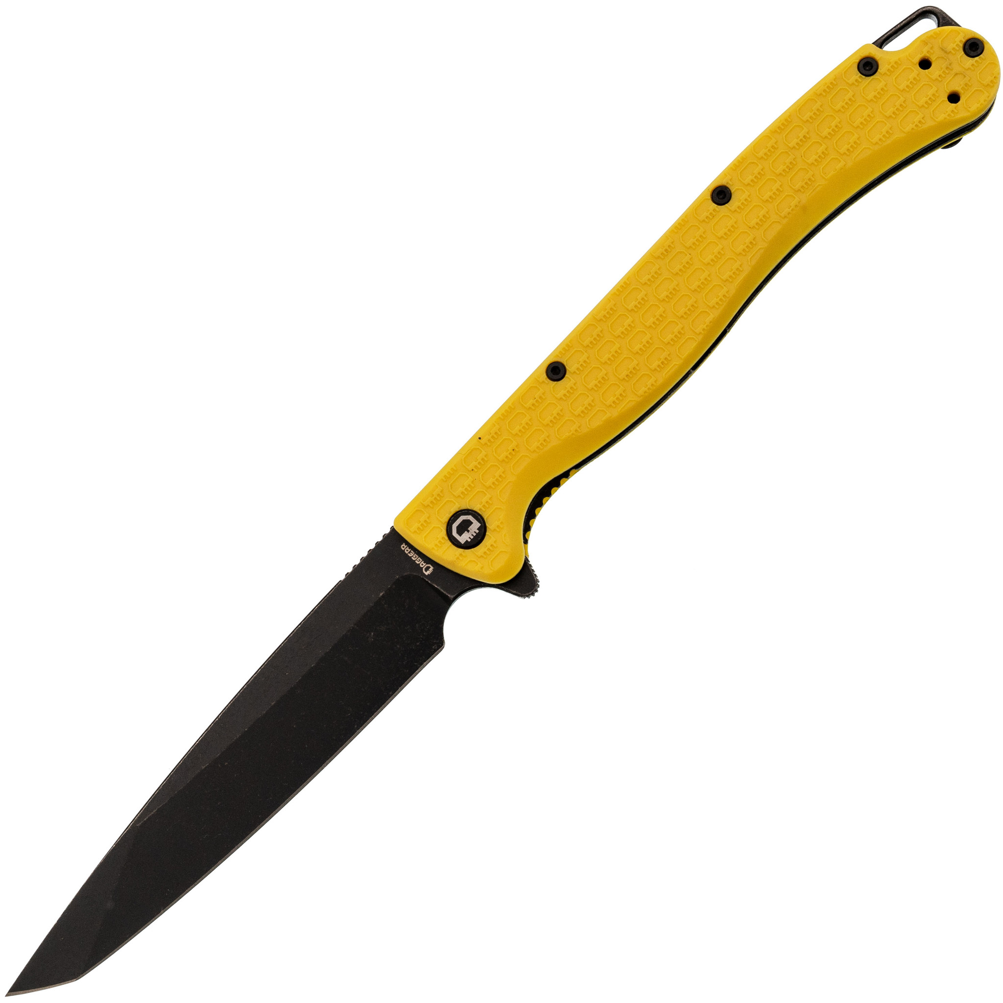 Складной нож Daggerr Shogun Yellow BW DL, сталь 8Cr14MoV, рукоять FRN желтый