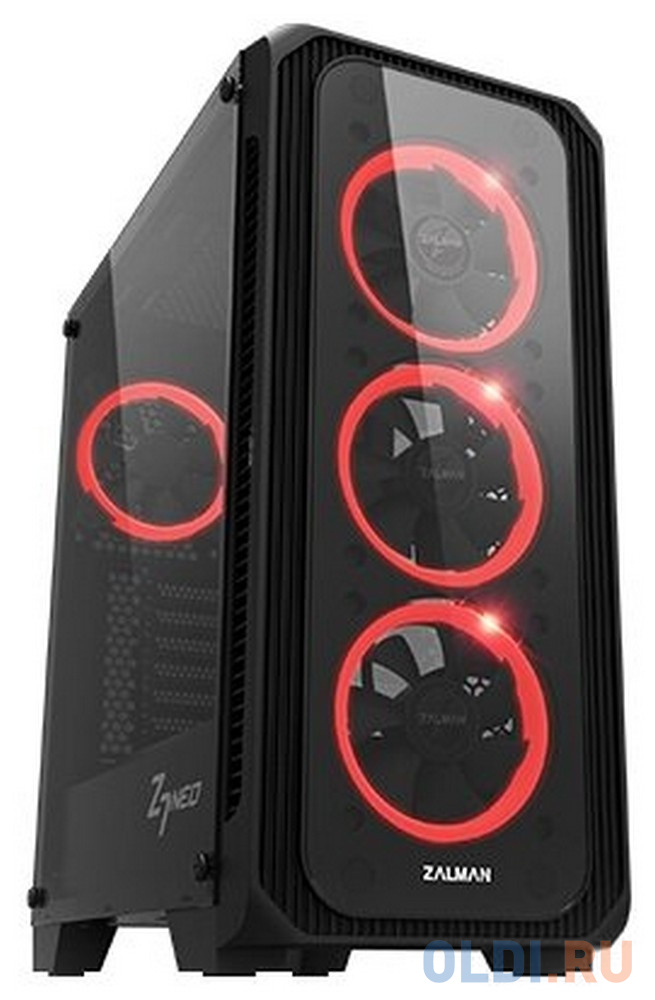 Корпуса для компьютера Zalman  ОЛДИ Корпус ATX Zalman Z7 NEO Без БП чёрный