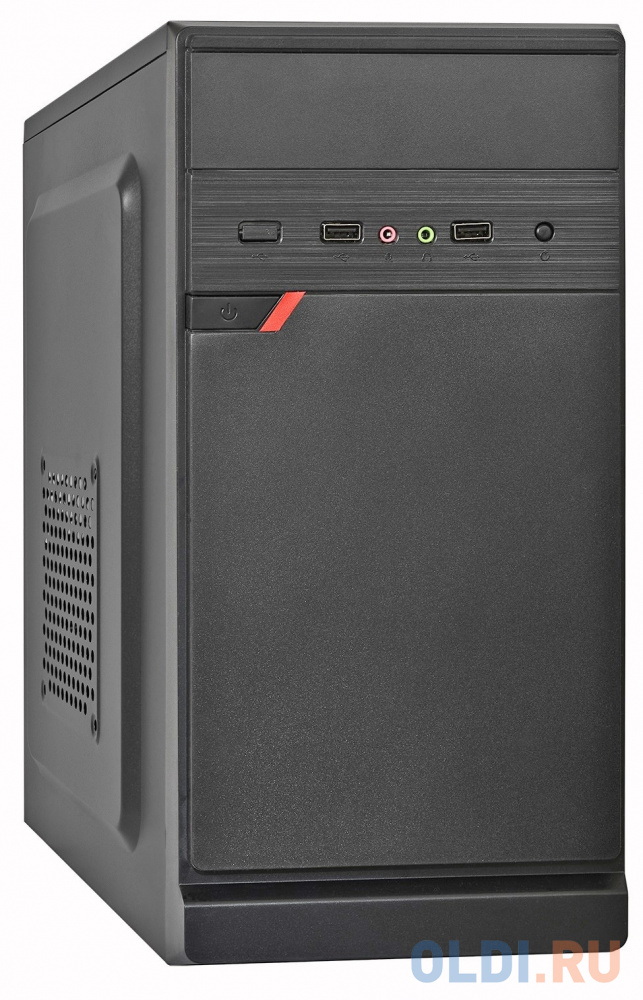 Exegate EX283057RUS Корпус Minitower ExeGate BAA-106 Black, mATX, <AAA350, 80mm>, 2*USB, Audio