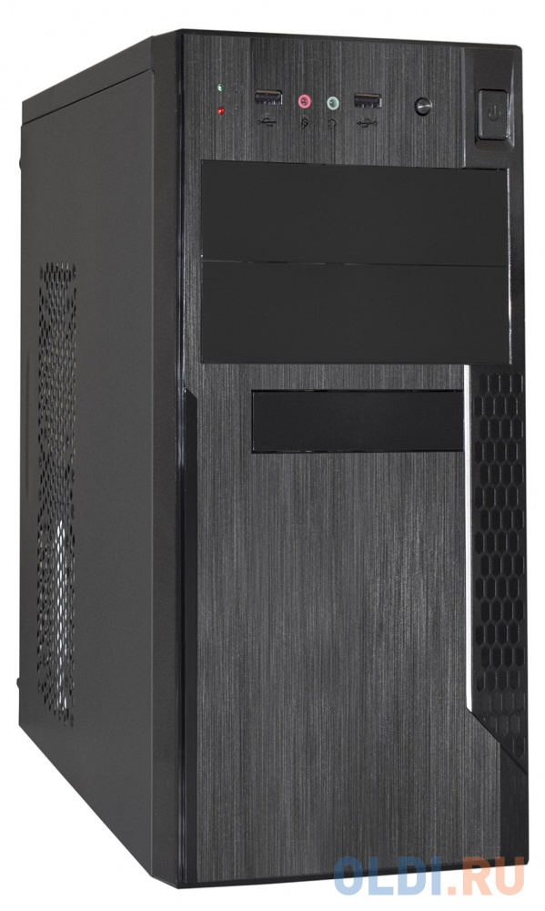 Exegate EX283242RUS Корпус Minitower ExeGate MA-373X Black, mATX <UN400, 120mm> 2*USB, Audio