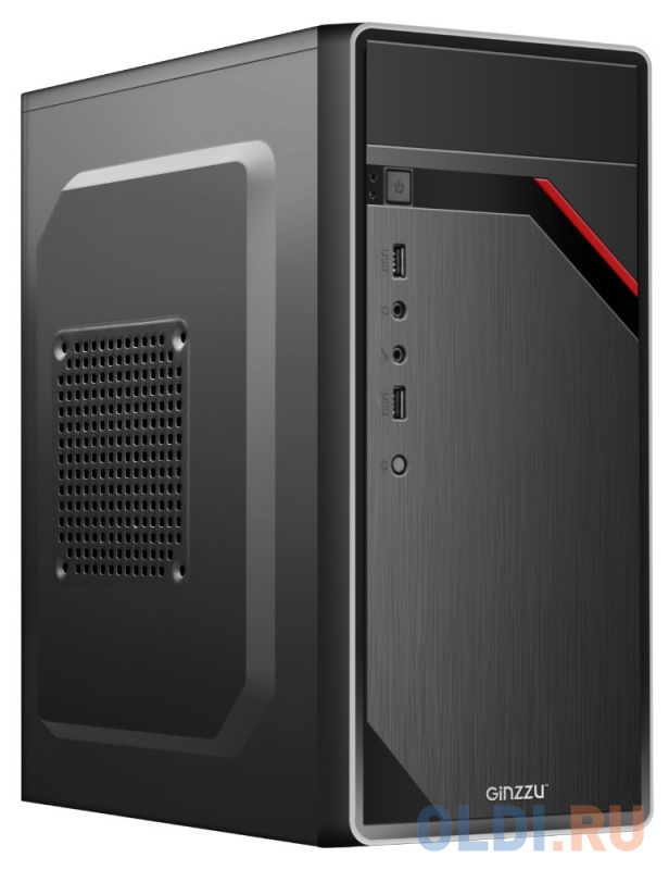 Корпус microATX GINZZU D180 Без БП чёрный