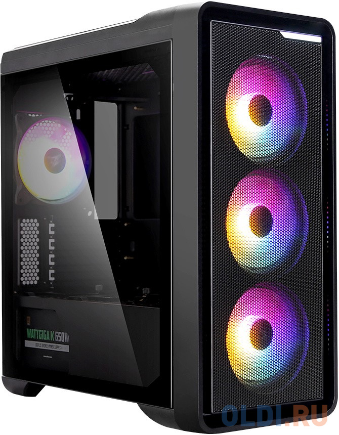   ОЛДИ Корпус microATX Zalman M3 Plus RGB Без БП чёрный