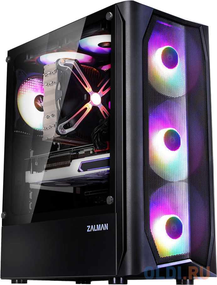   ОЛДИ Корпус ATX Zalman N4 Без БП чёрный