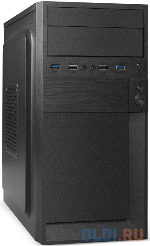Exegate EX291145RUS Корпус Minitower ExeGate BAA-105U2-01-AAA350 (mATX, БП AAA350 с вент. 8см, 2*USB+2*USB3.0, аудио, черный)