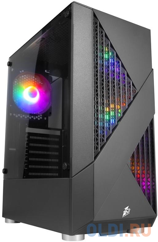   ОЛДИ Корпус ATX 1stPlayer F3-A-BK-4F1 Без БП чёрный