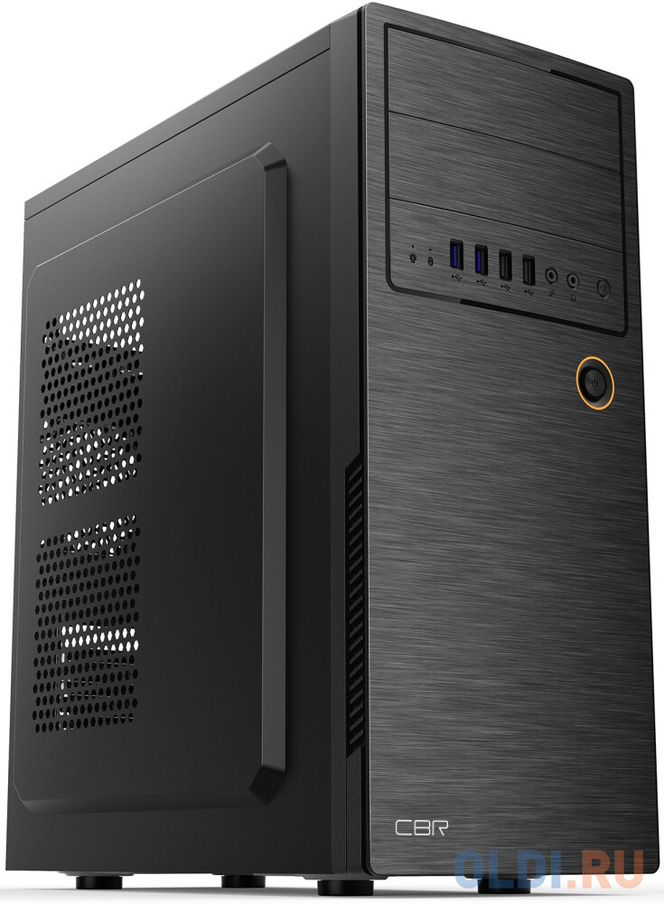 PCC-ATX-E180-USB22-450W Корпус ATX Miditower E180, c БП ATX450-12EC (450W/120mm), 2*USB 2.0, HD Audio+Mic, Black