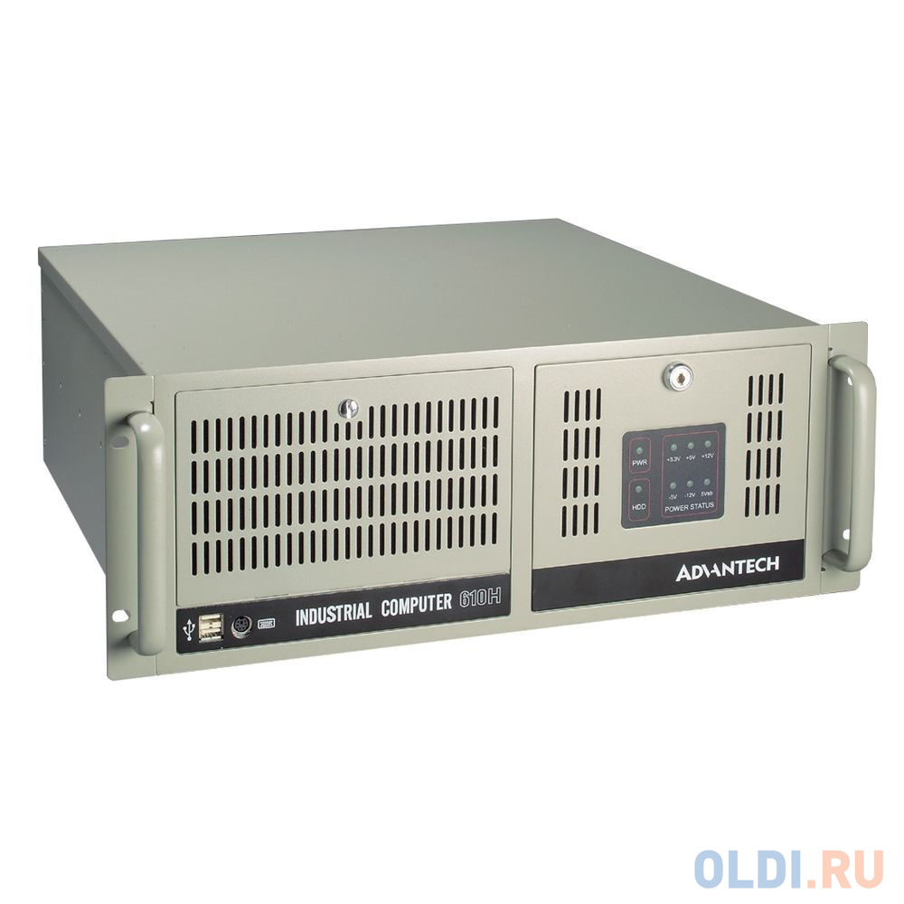 4U Rackmount Chassis ATX IPC-610BP-50HD Advantech 15 слотов, отсеки 3x5.25, 1x3.5, 2xUSB, 1xPS/ W/ PS8-500ATX-BB