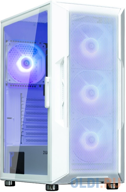  ZALMAN I3 NEO ARGB WHITE, ATX, WHITE, FRONT MESH, WINDOW, 2x3.5", 3x2.5", 1xUSB2.0, 2xUSB3.0, FRONT 3x120mm ARGB, REAR 1x120mm ARGB