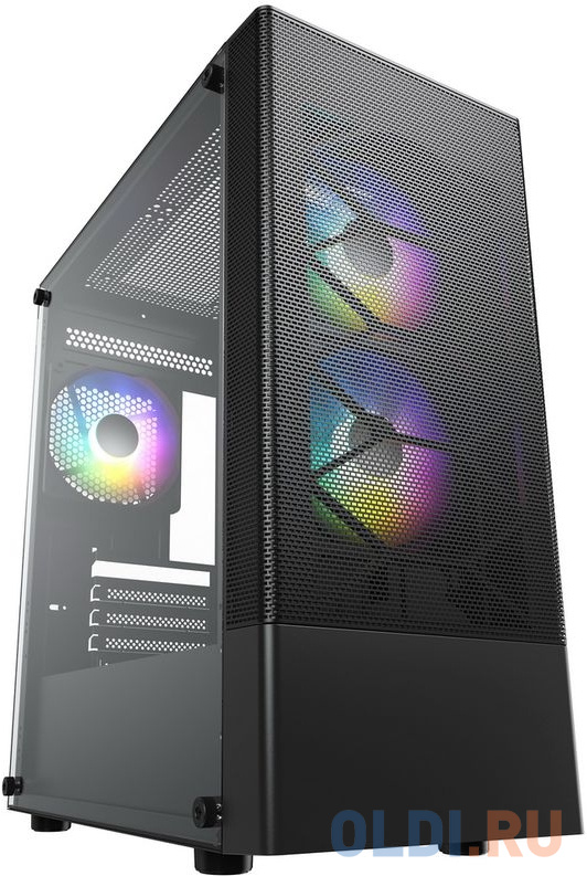 Корпус ACD Coffre 106 USB3.0*1+USB2.0*2+HD audio ,2*12cm F1 ARGB fans at front(Slave fans) ,1*12cm F1 ARGB fan at rear (Master fan), TG