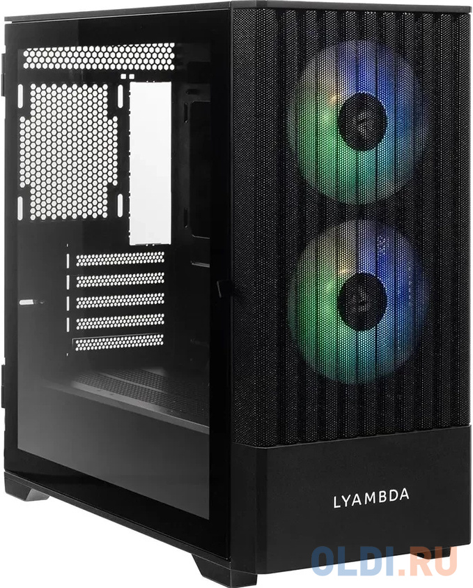 Корпус microATX Lyambda LGT-01 Без БП черный