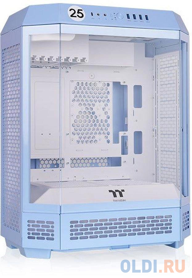 Корпус ATX Thermaltake The Tower 600 Hydrangea Blue Без БП голубой