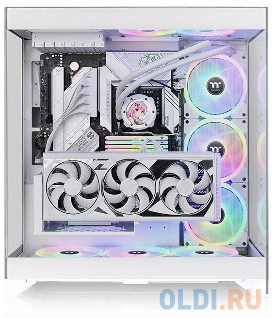 Корпус ATX Thermaltake CTE E550 TG Snow Без БП белый