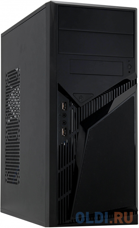 PowerCool S1007BK-U3-NP {Тип: Midi-Tower, цвет: черный, форм-фактор: ATX, mATX, вентилятор: 120 мм, размеры: 175 x 407 x 362 мм, дополнительно: USB x2