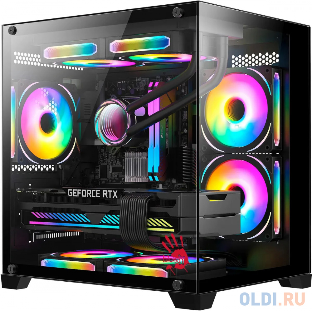Корпус microATX BLOODY BD-CC105 Без БП черный