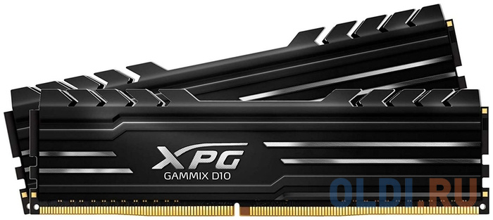 Оперативная память для компьютера ADATA XPG GAMMIX D10 Black Gaming Memory DIMM 32Gb DDR4 3200 MHz AX4U320016G16A-DB10