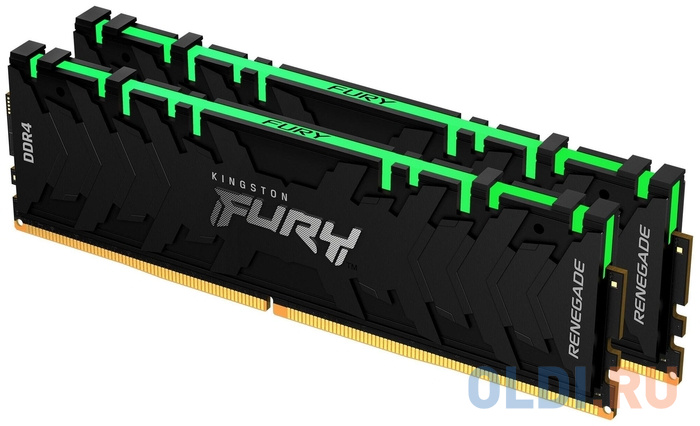 Оперативная память для компьютера Kingston Fury Renegade RGB DIMM 16Gb DDR4 3600 MHz KF436C16RBAK2/16