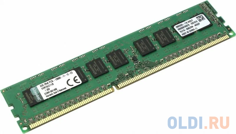 Оперативная память для компьютера Kingston KVR16LE11/8 DIMM 8Gb DDR3 1600MHz