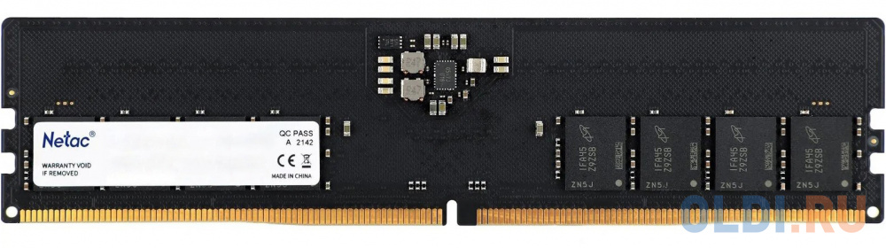 Оперативная память для компьютера Netac Basic DIMM 8Gb DDR5 4800 MHz NTBSD5P48SP-08