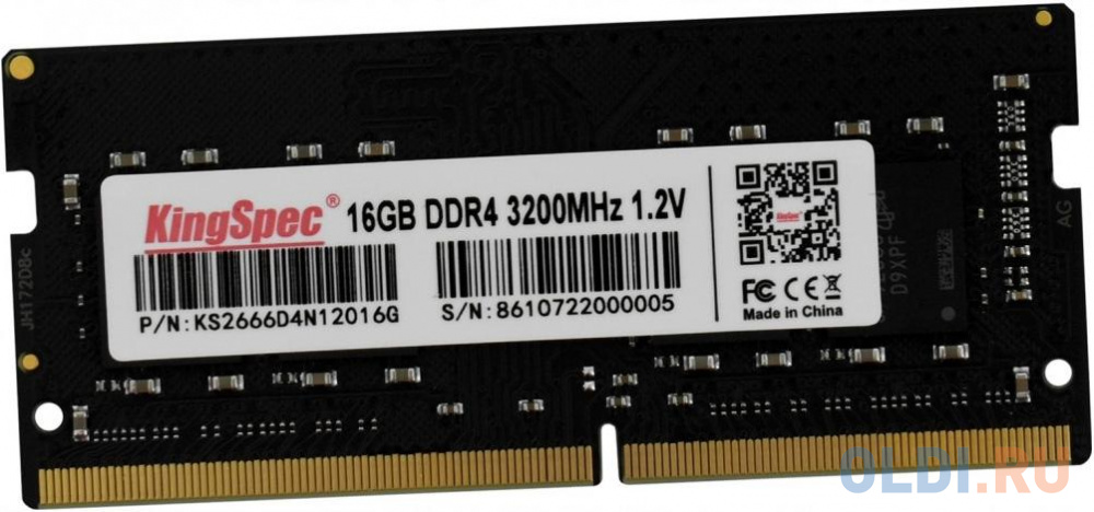 Оперативная память для ноутбука Kingspec KS2666D4N12016G SO-DIMM 16Gb DDR4 2666 MHz KS2666D4N12016G