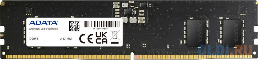 Оперативная память для компьютера A-Data AD5U48008G-S UDIMM 8Gb DDR5 4800 MHz AD5U48008G-S