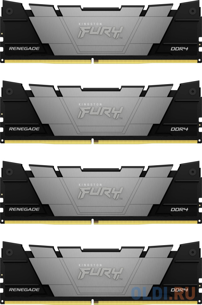 Оперативная память для компьютера Kingston Fury Renegade DIMM 64Gb DDR4 3200 MHz KF432C16RB12K4/64