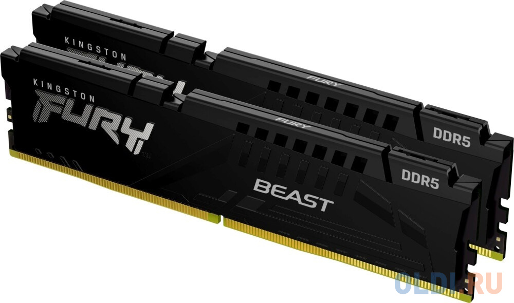 Оперативная память для компьютера Kingston Fury Beast DIMM 16Gb DDR5 6000 MHz KF560C40BBK2-16