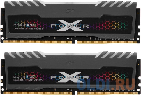 Оперативная память для компьютера Silicon Power XPower Turbine RGB DIMM 32Gb DDR4 3200 MHz SP032GXLZU320BDB