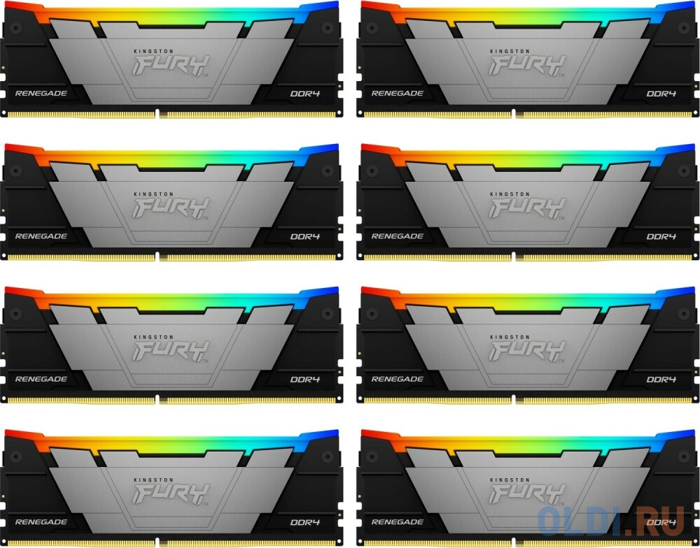 Оперативная память для компьютера Kingston Fury Renegade RGB DIMM 256Gb DDR4 3200 MHz KF432C16RB2AK8/256