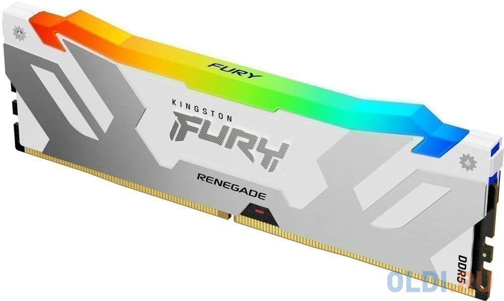 Оперативная память для компьютера Kingston Fury Renegade White RGB DIMM 16Gb DDR5 8000 MHz KF580C38RWA-16