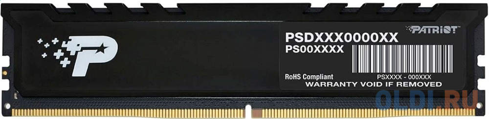  Оперативная память для компьютера Patriot Signature Premium DIMM 8Gb DDR5 4800 MHz PSP58G480041H1