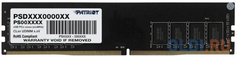  Оперативная память для компьютера Patriot Signature DIMM 16Gb DDR4 3200 MHz PSD416G320082