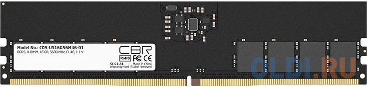 Оперативная память для компьютера CBR CD5-US16G56M46-01 DIMM 16Gb DDR5 5600 MHz CD5-US16G56M46-01