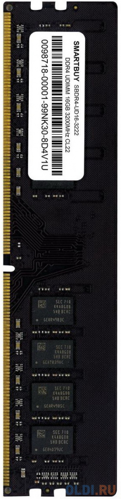 Оперативная память для компьютера Smart Buy SBDR4-UD16-3222 DIMM 16Gb DDR4 3200 MHz SBDR4-UD16-3222