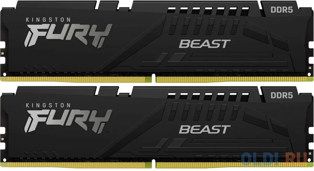 Оперативная память для компьютера Kingston Fury Beast DIMM 32Gb DDR5 6000 MHz KF560C36BBE2K2-32