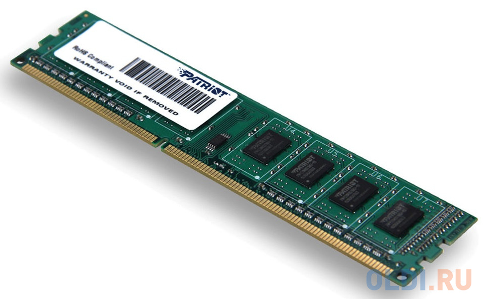   ОЛДИ Оперативная память для компьютера Patriot Signature DIMM 4Gb DDR3 1600 MHz PSD34G16002