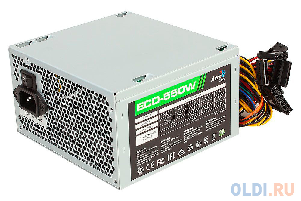 Блоки питания Aerocool  ОЛДИ Блок питания Aerocool ECO-550W 550 Вт