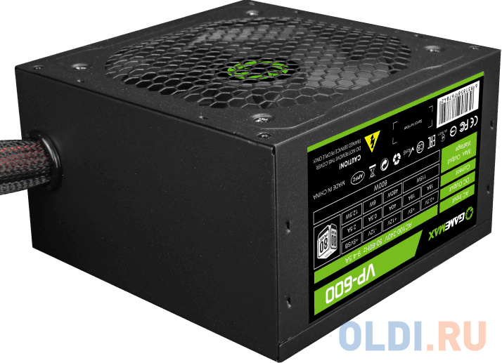 GameMax VP-600 80+ Блок питания ATX 600W, Ultra quiet