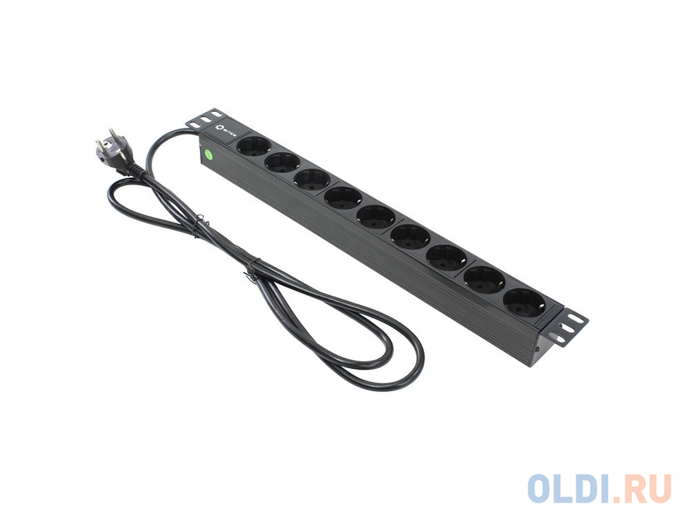 Блок розеток 5bites PDU919P-02 для 19" шкафов 9 розеток шнур 1.8м