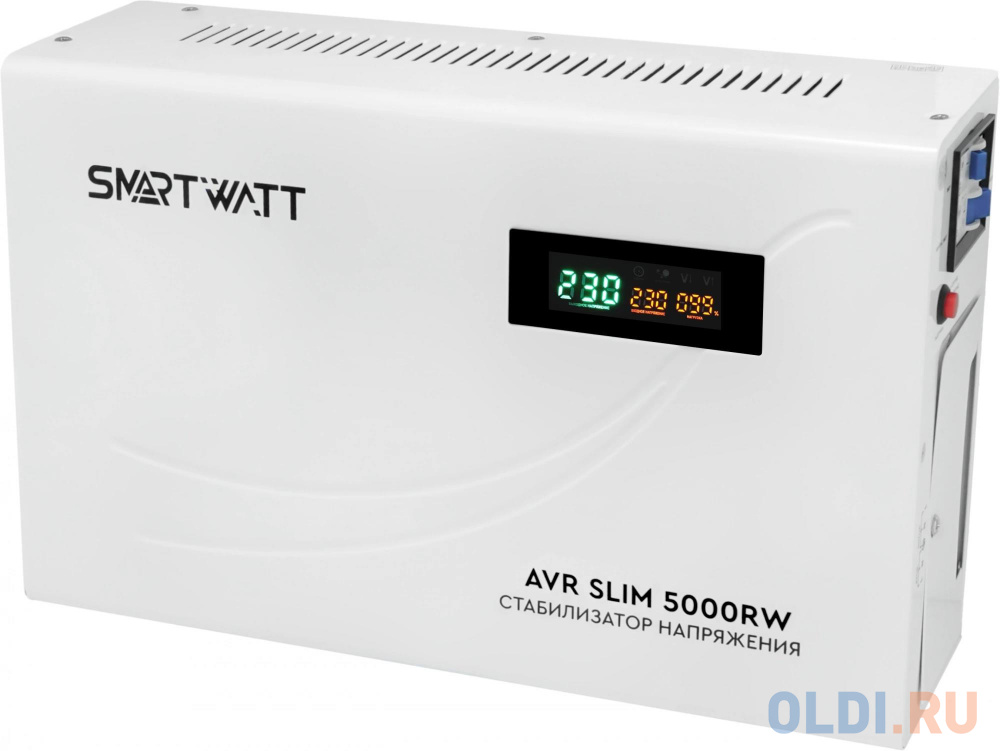 Удлинители  ОЛДИ Стабилизатор напряжения Smartwatt AVR Slim 5000RW 5000ВА белый